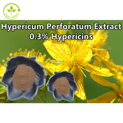 オトギリソウ属Perforatumは0.3%粒のHypericinセントジョーンズのウワートのエキスの粉を得る