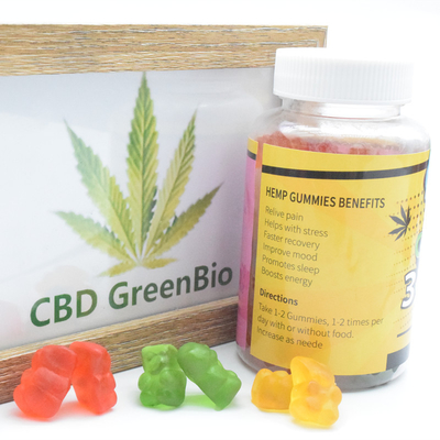 優れた等級CBD粘着性みみずはより速い回復オメガを3つのCBD粘着性リング助ける