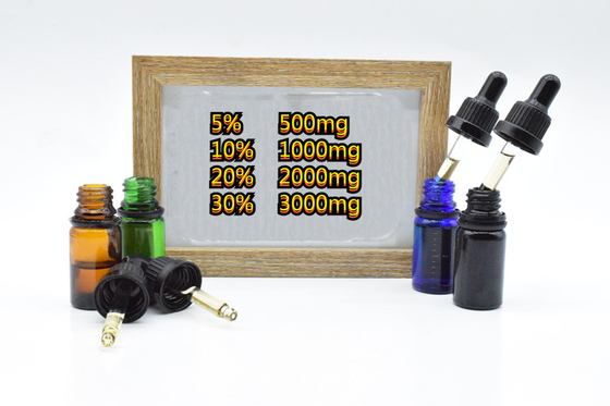 CBDの未加工オイル500mg 1000mg 2000mgを減らす広いスペクトルの心配