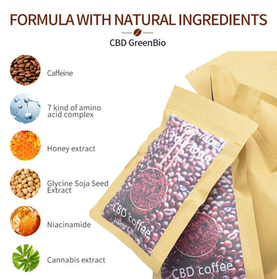 GreenBio 100g完全なスペクトルCBDのコーヒー草のエキスの苦痛解放