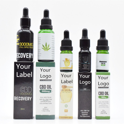 OEM ODM健康な心配500mg 1000mgのために自由な広いスペクトルCBDオイルTHC
