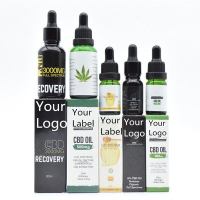 OEM ODM健康な心配500mg 1000mgのために自由な広いスペクトルCBDオイルTHC