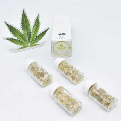 ガラス ビンの純粋なCbdの砕片の有機性麻のワックスの圧力の減少