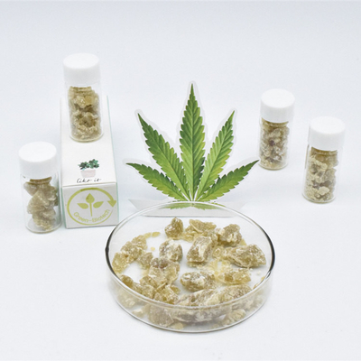 ガラス ビンの純粋なCbdの砕片の有機性麻のワックスの圧力の減少
