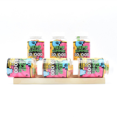 GMPの麻CBDびん1本あたりの粘着性25mg解放の苦痛の食品等級60 Gummies